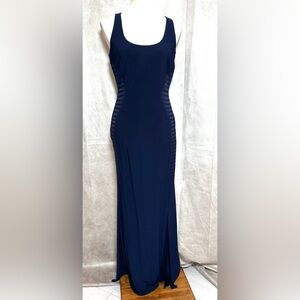 Long Navy Laundry by Shelli Segal Dress